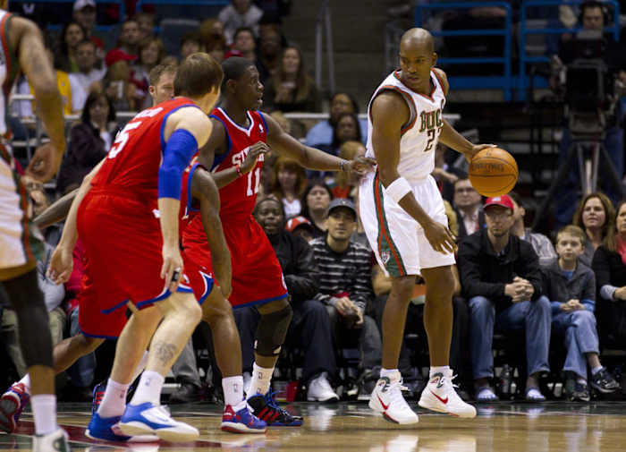 Milwaukee Bucks guard Michael Redd (22) during the game against the Philadelphia 76ers